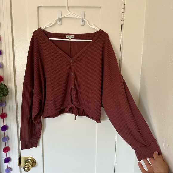 Earthbound Trading Co Waffle Knit Sweater - Picture 2 of 7